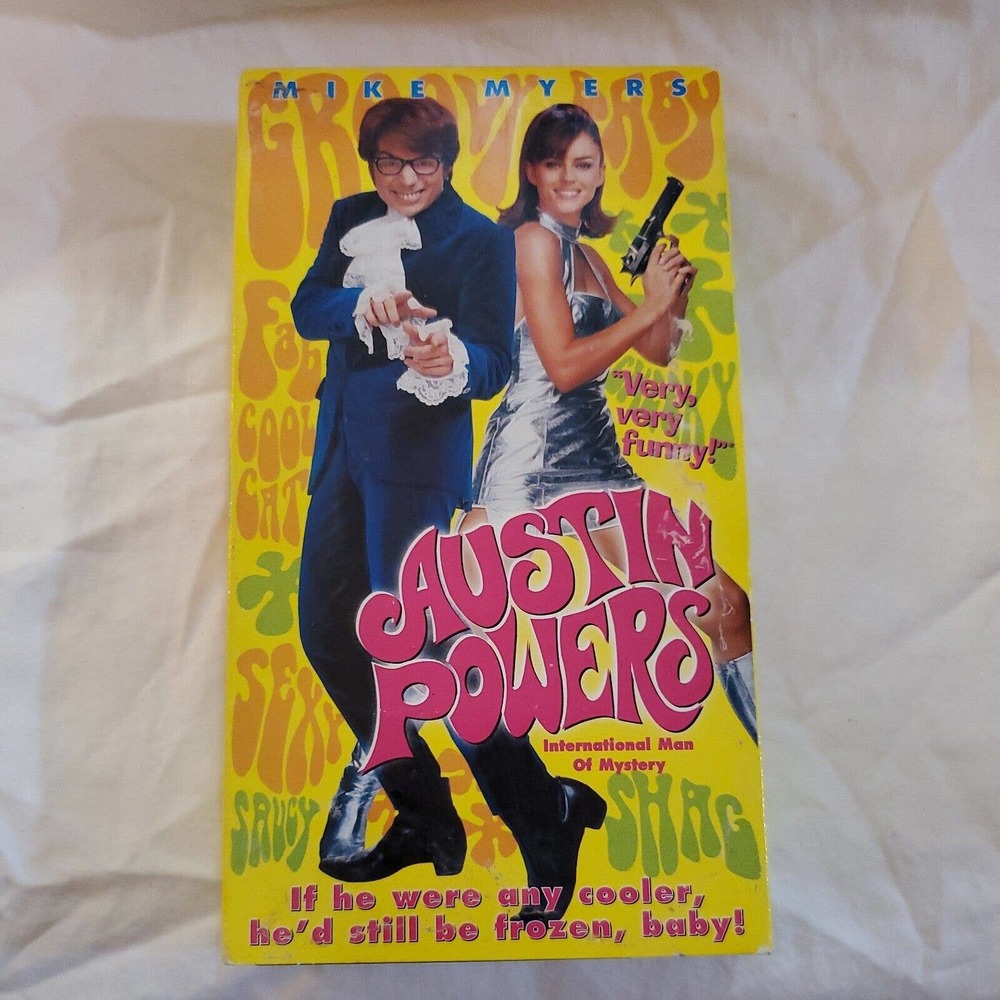Austin Powers: International Man of Mystery (VHS, 1997) Mike Meyers, Hurley
